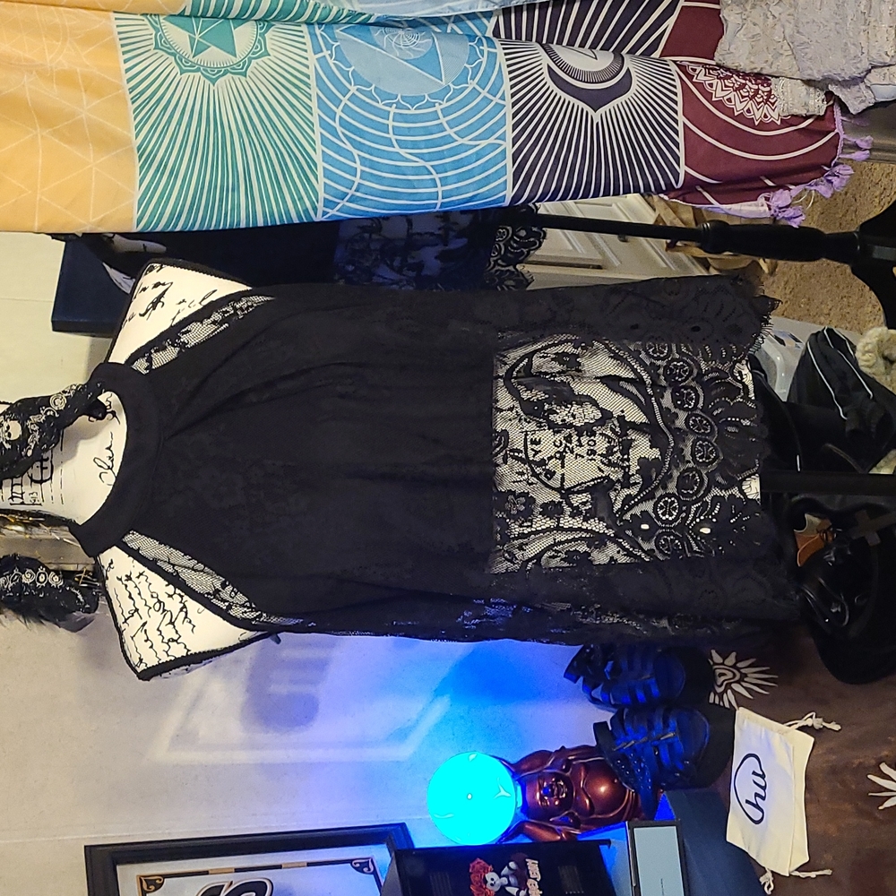 Dress half lace shirt